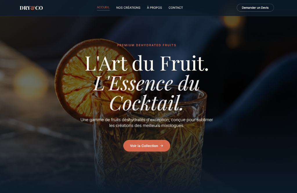 Site vitrine Dry&Co